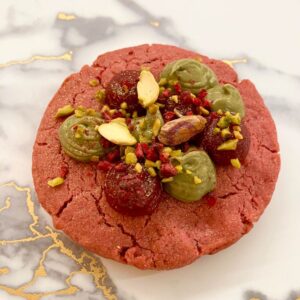 Himbeer Pistazien Cookie